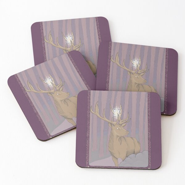 Item preview, Tarot card | deck of Mystical forest animal cards - XVII The Star (Deer) designed and sold by Basiinaa.