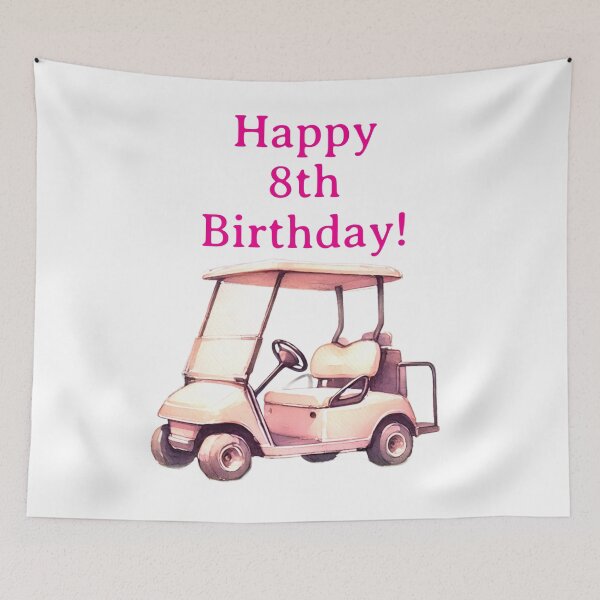 Item preview, Happy 8th Birthday Golfer girl designed and sold by Monika Howarth.