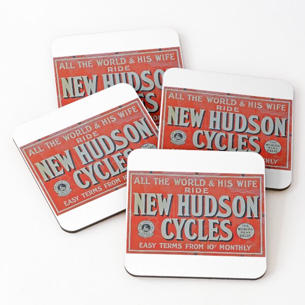 Item preview, Vintage New Hudson Cycles Enamel advertising sign designed and sold by Random Railways.