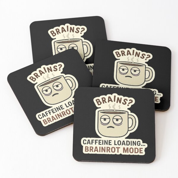 Item preview, Funny Coffee Meme – Caffeine Brainrot Loading designed and sold by BiomortoArts.