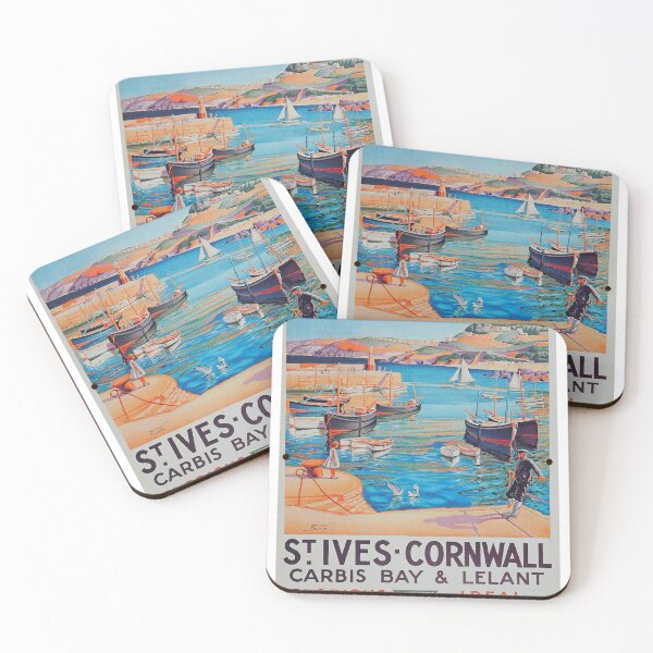 Artikelvorschau, Weinleseplakat Great Western Railway St. Ives entworfen und verkauft von Random Railways.