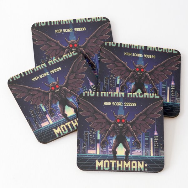Artikelvorschau, Retro Arcade Mothman entworfen und verkauft von CyberdogStudios.