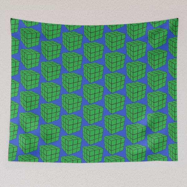 Item preview, No Time To Waste (Green Cube) -  designed and sold by waltzermitty.