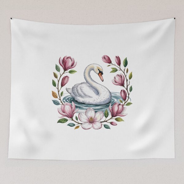 Item preview, Swan Surrounded by Magnolias designed and sold by jkrphoto.
