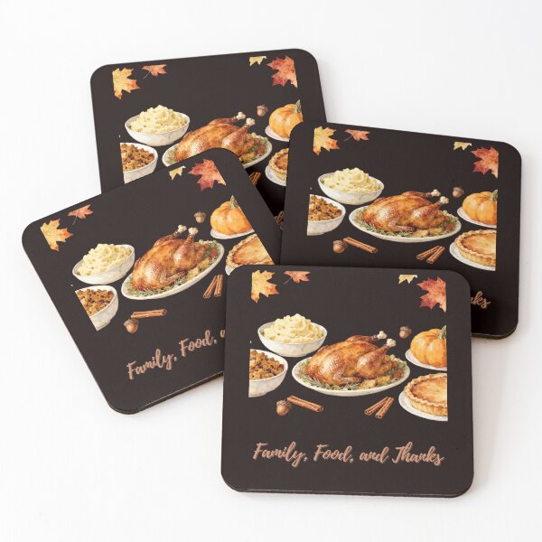 Item preview,   Family Food and Thanks Thanksgiving Feast Wall Art Harvest Table Print designed and sold by MojNetSerwis WWK.