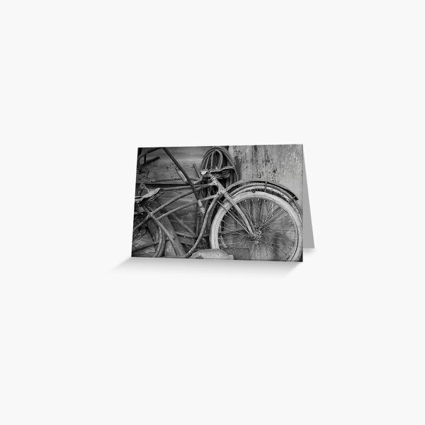 Vintage Bikes Greeting Card