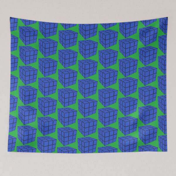 Item preview, No Time To Waste (Blue Cube) -  designed and sold by waltzermitty.