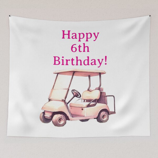 Item preview, Happy 6th Birthday Golfer girl designed and sold by Monika Howarth.