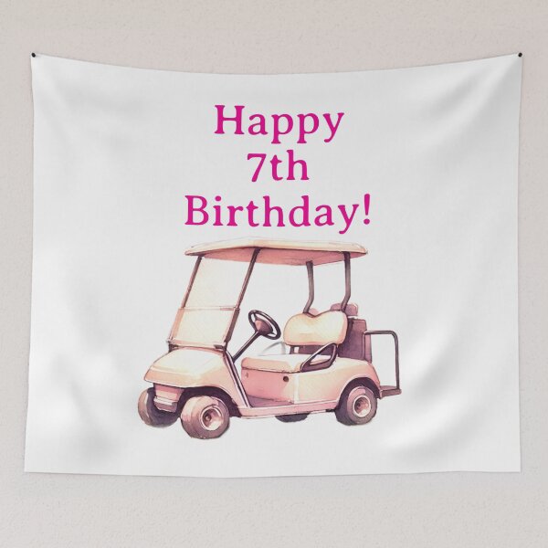 Item preview, Happy 7th Birthday Golfer girl designed and sold by Monika Howarth.