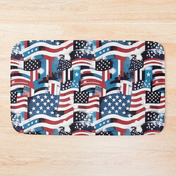 Item preview, Abstract American Flags designed and sold by Dream Garden.