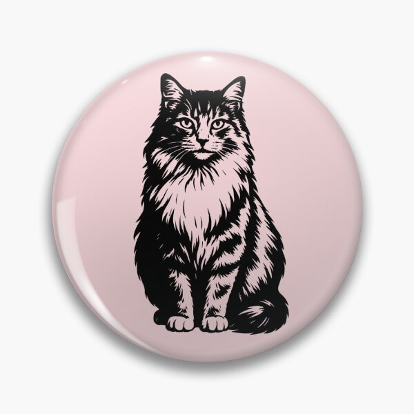 Item preview, The ragdoll cat – Black and White Stencil Cat Portrait designed and sold by blaze_art.