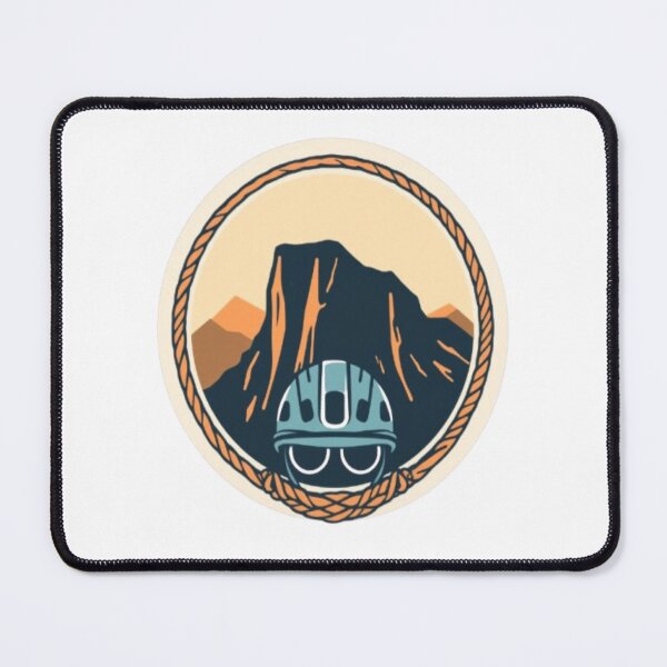 Item preview, Rock Climber Helmet Rope Badge Artwork designed and sold by CMdigit.