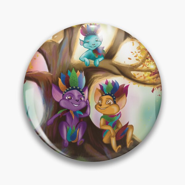 Item preview, Magical Forest Friends Under the Tree – Whimsical Fantasy Illustration designed and sold by Helmit-Art&Illustration.