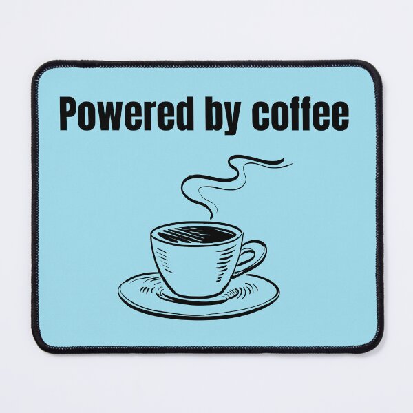 Item preview, Powered by Coffee - Energy Boost Design  designed and sold by BrightMood Designs.
