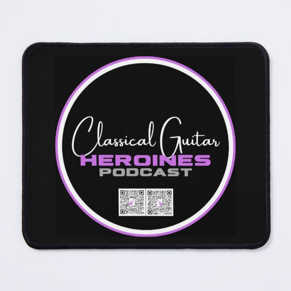 Item preview, Classical Guitar Heroines Podcast with QR Codes in Black designed and sold by Classical Guitar Heroines.