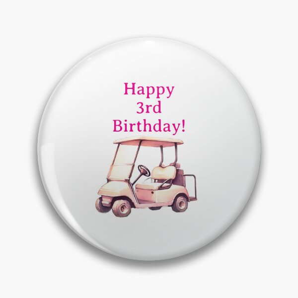 Artikelvorschau, Alles Gute zum 3. Geburtstag, Golfermädchen entworfen und verkauft von Monika Howarth.