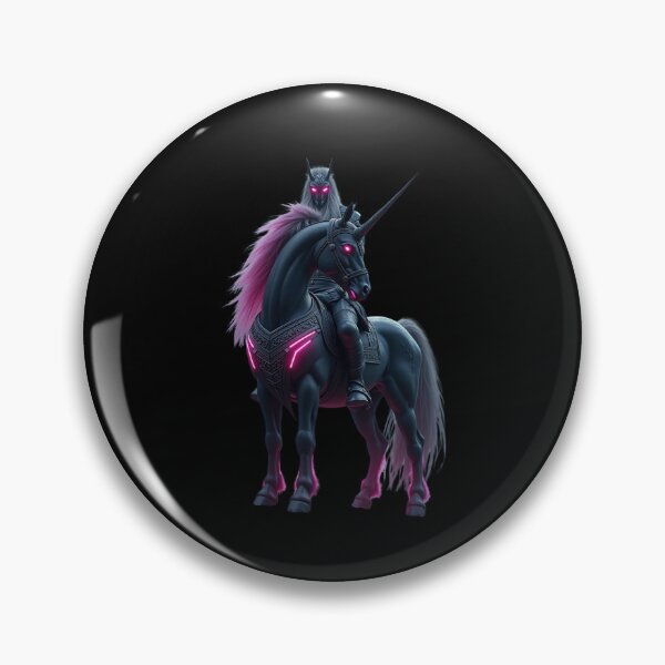 Aperçu de l'œuvre La Licorne Noire et son Cavalier créée et vendue par MarcinDesign.