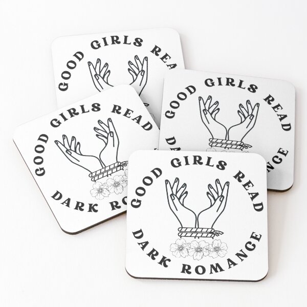 Item preview, Good Girls Read Dark Romance - Black & White designed and sold by SaltedBeachPaperie.