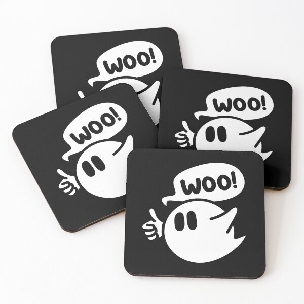 Item preview, Woo Halloween Ghost with thumbs up designed and sold by therocketman.