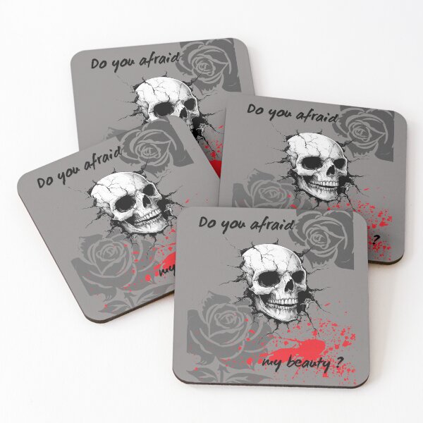 Item preview, Extravagant skull, blood stain and roses on background designed and sold by PolishRebel.