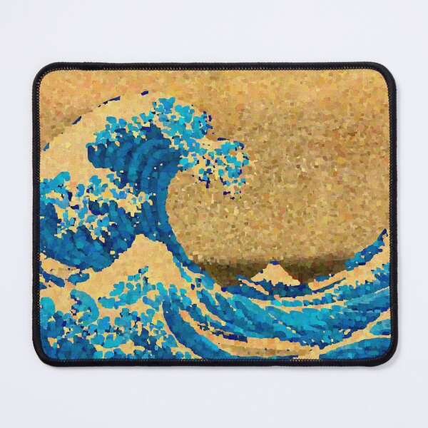 Item preview, Under the great wave in a Pointillism style designed and sold by stevepaint.