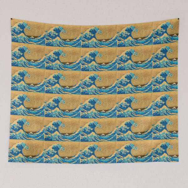 Item preview, Under the great wave in a Pointillism style designed and sold by stevepaint.