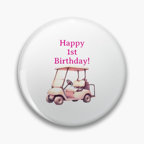 Item preview, Happy 1st Birthday Golfer girl designed and sold by Artbymonika.