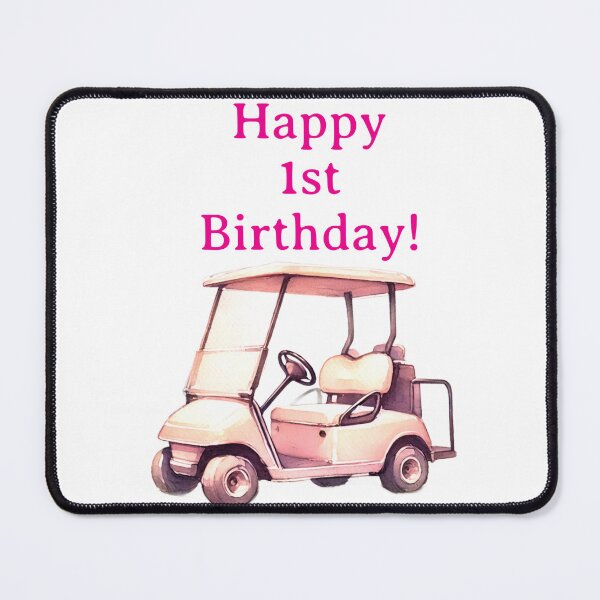 Item preview, Happy 1st Birthday Golfer girl designed and sold by Monika Howarth.