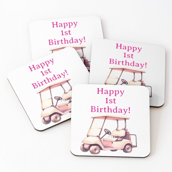Item preview, Happy 1st Birthday Golfer girl designed and sold by Monika Howarth.