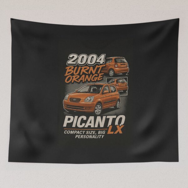 Item preview, 2004 Burnt Orange KIA Picanto Design designed and sold by NichePicks.