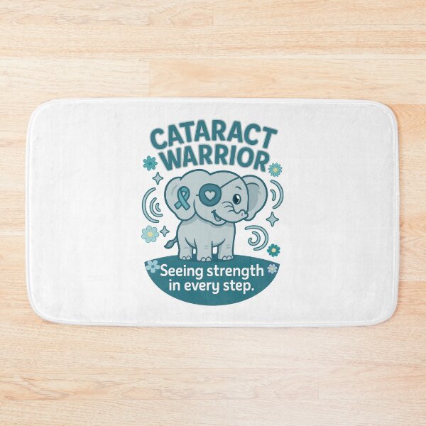 Item preview, Cataract Warrior – Cute Elephant Vision Loss Support designed and sold by Eyepatch-Jacks.