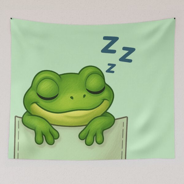 Item preview, Sleeping Frog in Pocket designed and sold by The Lazy Hammocks.