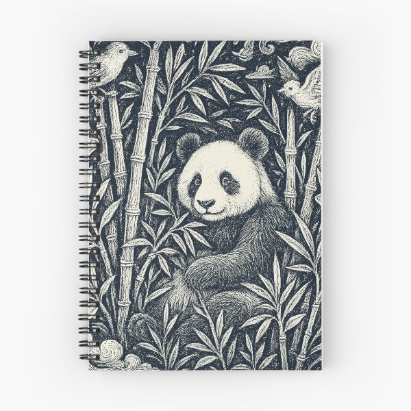 Item preview, Panda Bamboo Forest Birds Butterflies designed and sold by EdvvinStudios.