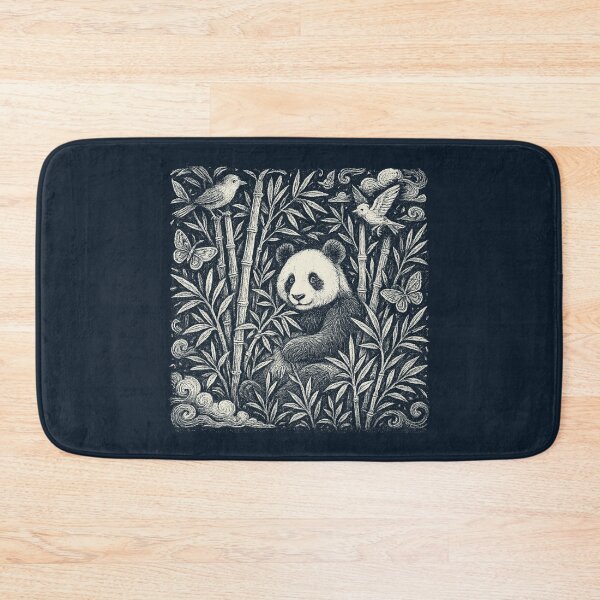 Item preview, Panda Bamboo Forest Birds Butterflies designed and sold by EdvvinStudios.