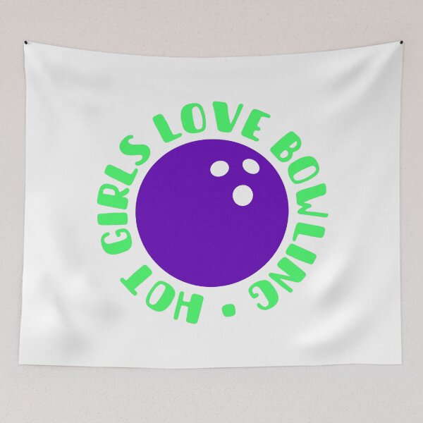 Item preview, Hot Girls Love Bowling Purple and Green designed and sold by UNK-Fatigues.