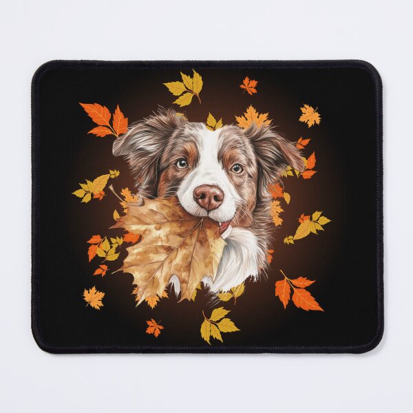 Item preview, Happy Dog - Fall Leaves designed and sold by TherezaDesign.