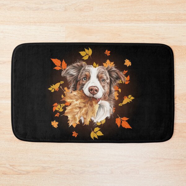 Item preview, Happy Dog - Fall Leaves designed and sold by TherezaDesign.