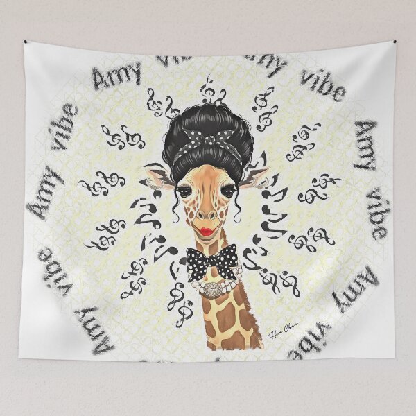 Item preview, Amy Vibe Giraffe - Vintage Style Music Diva designed and sold by Hen-C-Art.
