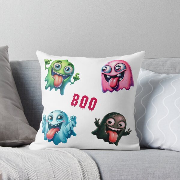 Item preview, Cute Colorful Ghosts - Funny Halloween Boo Characters designed and sold by TherezaDesign.