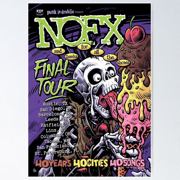 nofx ファイナルツアーポスター nofx ファイナルツアーポスター NOFX Final tour - St Petersburg