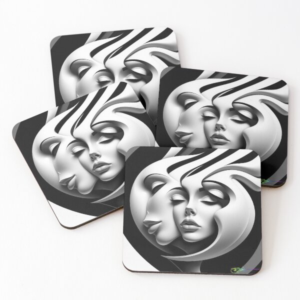 Item preview, Dream Spiral - Surreal Woman in Op Art Flow designed and sold by Benito Del Ray.