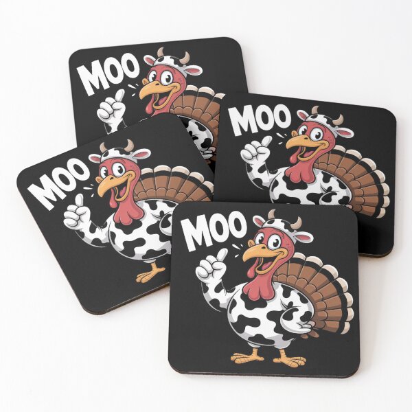 Item preview, Turkey Moo Funny Thanksgiving designed and sold by Dabbing Turtle Designs.