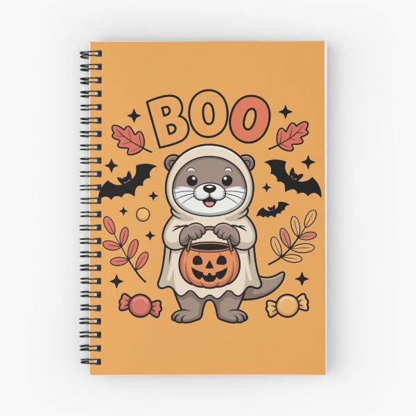 Item preview, Otter Says BOO – Cute Halloween Ghost Otter Design designed and sold by SoftStyleStudio ⭐⭐⭐.