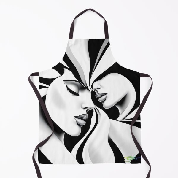 Item preview, Illusive Connection - Twin Faces Op Art Illusion designed and sold by Benito Del Ray.