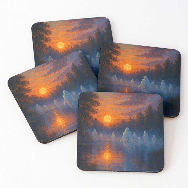 Item preview, Ethereal Halloween Art – Ghosts by the Lake designed and sold by SavageTeamArt.