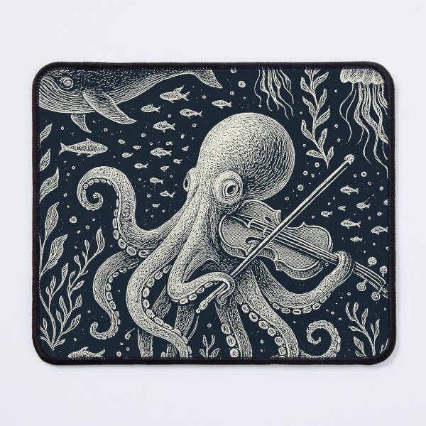 Item preview, Octopus Playing Violin Sea Life Music designed and sold by EdvvinStudios.