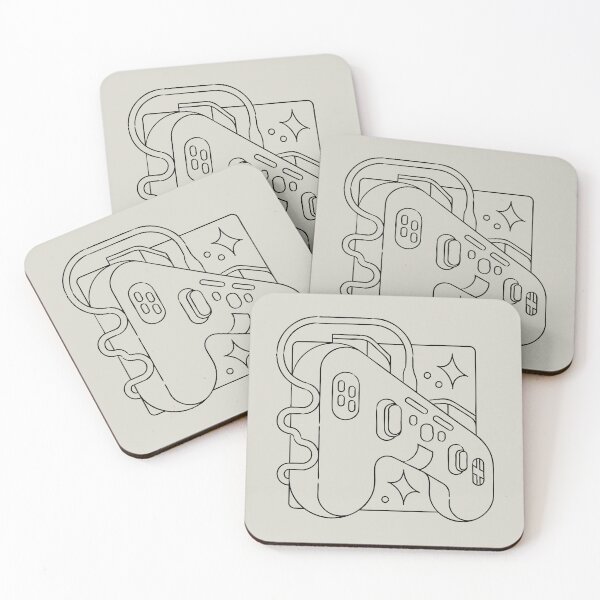 Item preview, Retro Game Controller Line Art designed and sold by Visual Jams.