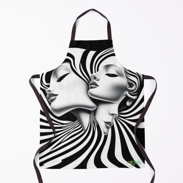 Item preview, Vision Spiral - Op Art Woman in Hypnotic Flow designed and sold by Benito Del Ray.