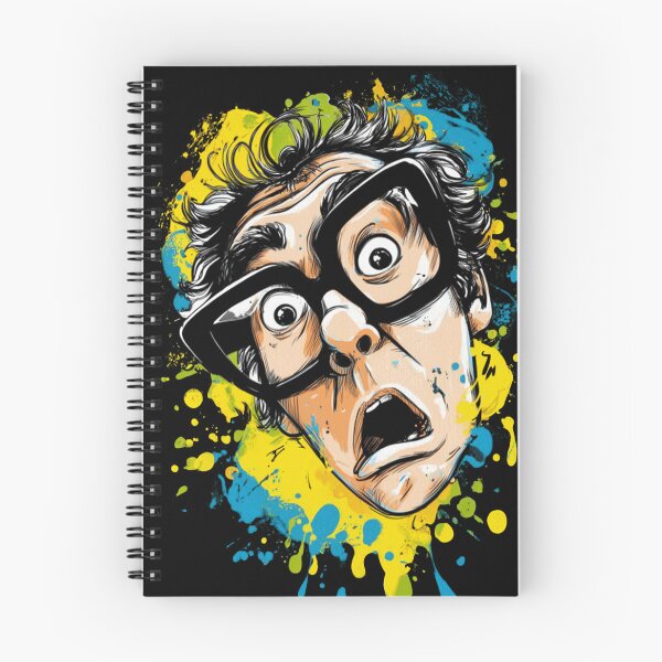 Item preview, Retrato de pánico con salpicaduras de pintura gráfica expresiva designed and sold by TheColorKey.