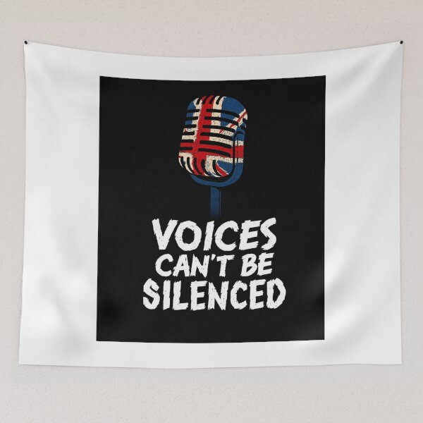 Item preview, Voices Can’t Be Silenced – Union Jack Punk Microphone Design designed and sold by Boski22.